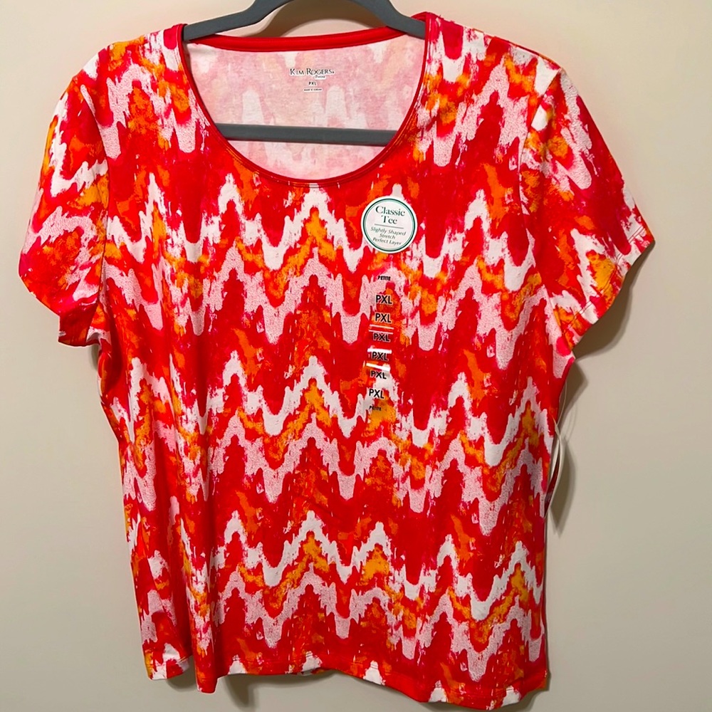 Kim Rogers Women’s Top / Brand NWT / Size XLP / 95% Cotton; 5% Spandex